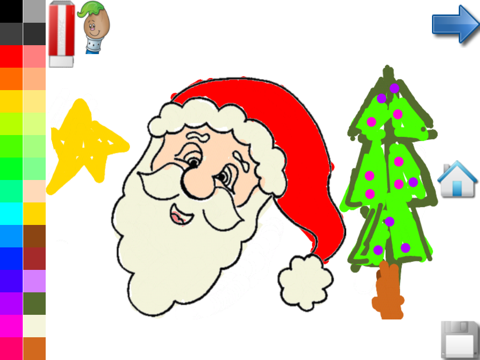 Screenshot #5 pour Livre de coloriage: Noël pour les tout petits ! - Des pages à colorier de Noël pour les enfants - Jeux pour enfants - app GRATUIT pour enfants