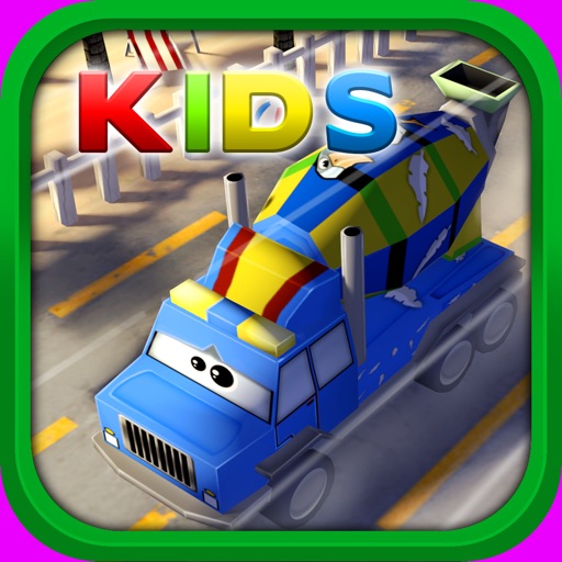 Little Mixer Truck in Action Kids: 3D Cartoonish Construction Driving Game for Kids Icon