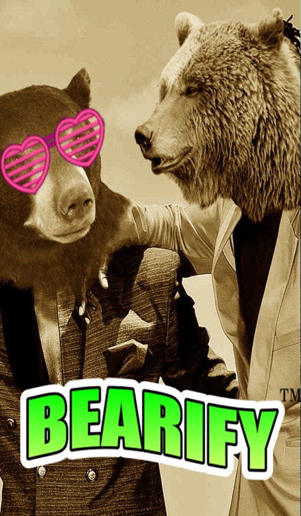 Bearify™-Sticker and Wallpaper App in One! Bear Head Photo & Sticker App!