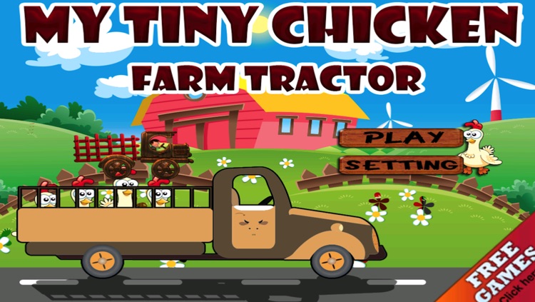 Chicken Farm - My Tiny Tractor Racing Game For Kids