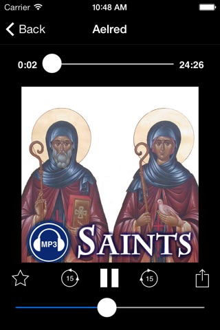 Catholic Saints Audio Library screenshot 4
