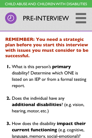 Disability & Abuse – Forensic interviewing considerations related to children with disabilities  (Teachers College, Columbia University) screenshot 2