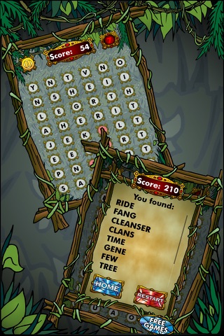 Word Jungle - Free Brain Teaser Game by Caffeinated Zombie Games screenshot 3