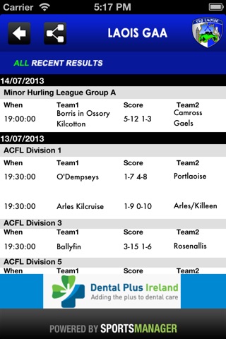 Laois GAA screenshot 4