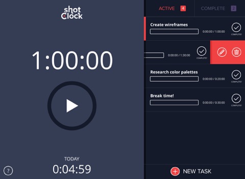 ShotClock Time Manager for iPad screenshot 3