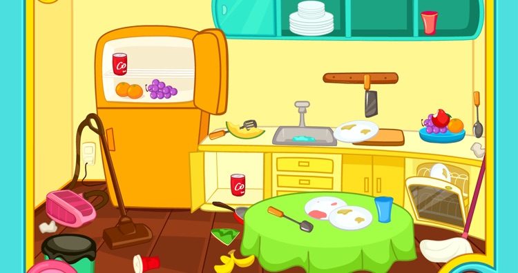 Messy Kitchen - Clean Up Games