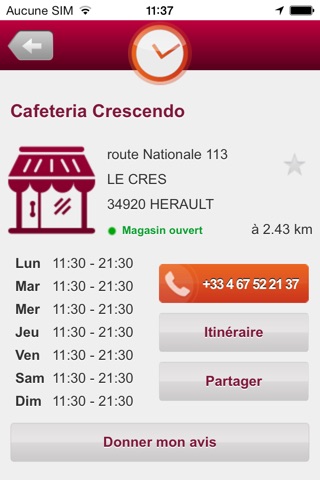 Horaires Commerces screenshot 4