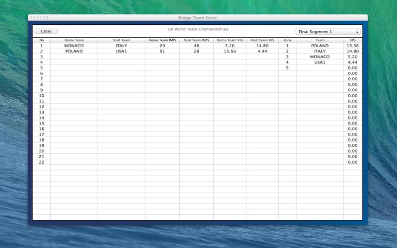 Screenshot #3 pour Bridge Team Score