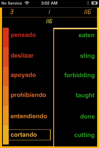 Aprende Los Verbos Irregulares en Ingles - Verbs Master screenshot 2