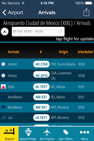 Mexico City Airport (MEX) Flight Tracker MEX screenshot 3