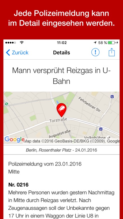 Verbrechen - echte Polizeifälle aus Deiner Umgebung screenshot-3
