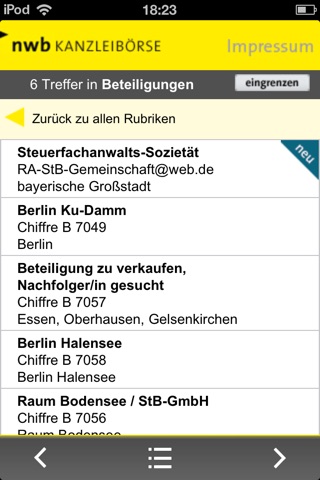 NWB Kanzleibörse App screenshot 3