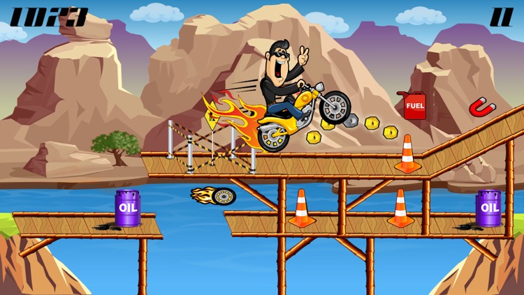 Cross the Bridge - Extreme Bike Riding Survival Arcade (Long Mountain Trail Gear) screenshot-4