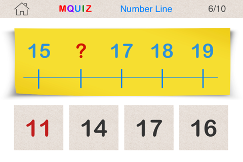 MQuiz Number Line - Number Sequence Math Quiz for Pre-School, Kindergarten and First Grade screenshot 3