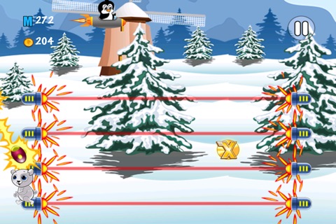 Little Penguin Jetpack Rider - Survival in the Dangerous Mountains screenshot 2