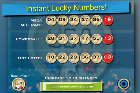 Lotto Lucky Numbers screenshot 2