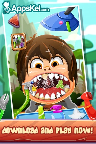 Crazy Nick's Dinosaur Dentist – T-Rex Dentistry Games for Kids Free screenshot 4