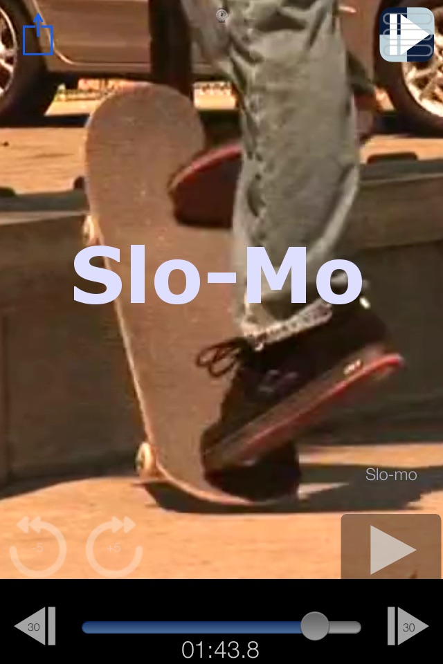 Slo-mo Skate: Frame-by-Frame Image Capture & Video Analysis App screenshot 4