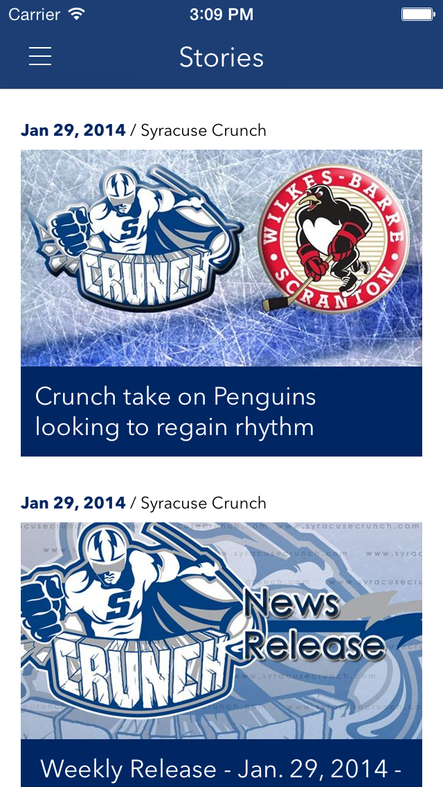 Syracuse Crunch Screenshot 1 - AppWisp.com Syracuse Crunch Screenshot 1 - AppWisp.com