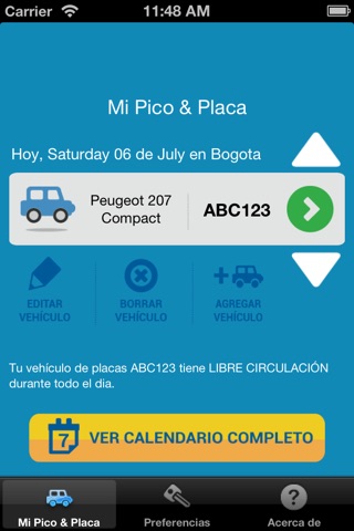 Pico y Placa Free screenshot 2