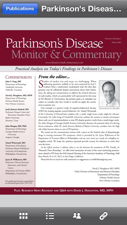 Parkinson's Disease Monitor & Commentary