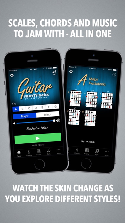 Guitar Jam Tracks - Scale Trainer & Practice Buddy