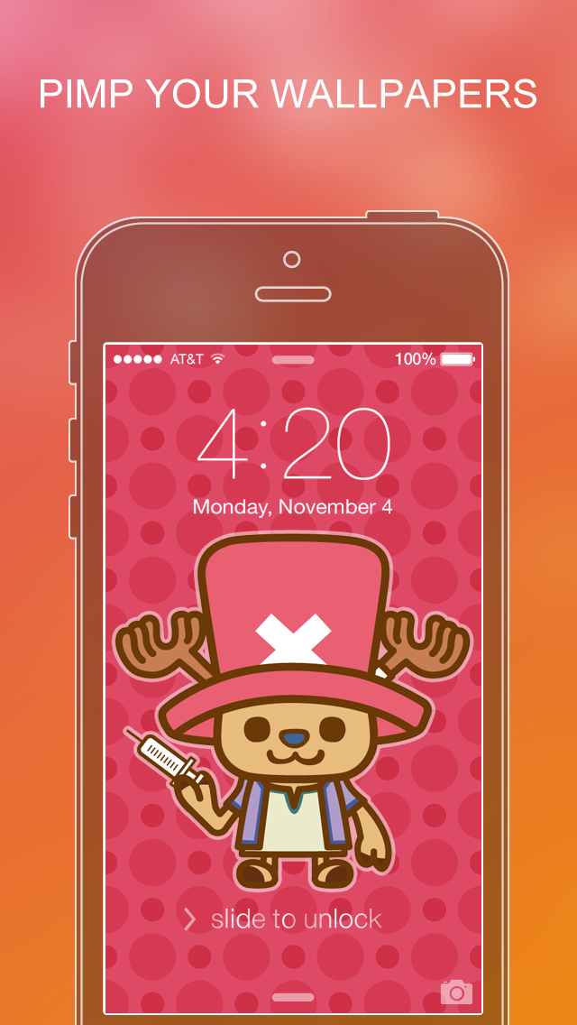 Screenshot #2 pour Pimp Your Wallpapers Pro - One Piece Special for iOS 7