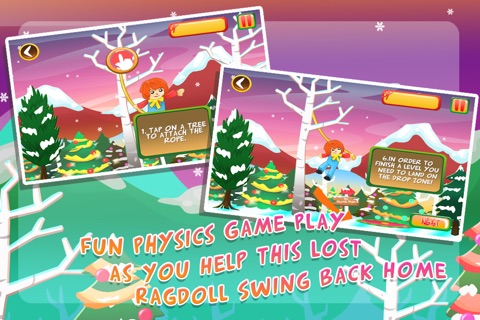 A Ragdoll Christmas Adventure: Swing Shot Toys screenshot 2