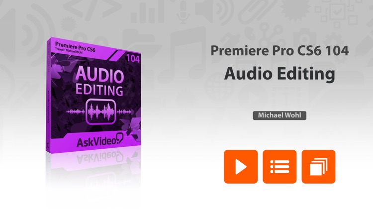 Audio Editing Course For Premiere Pro CS6