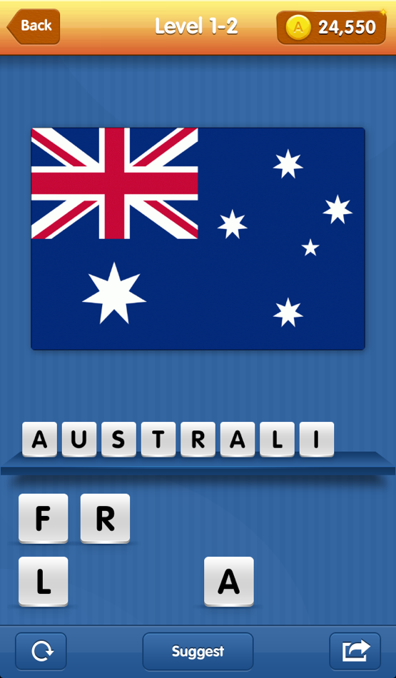 #1. Flagomania - fascinating game with flags and their countries. Flags of countries from all around the world in the one application (iOS) 由: Anton Kartunov