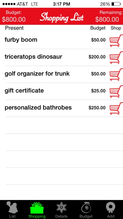 Christmas List
