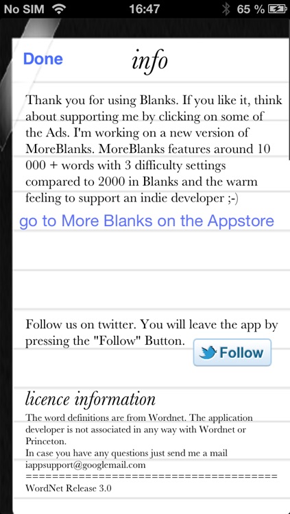 Blanks
