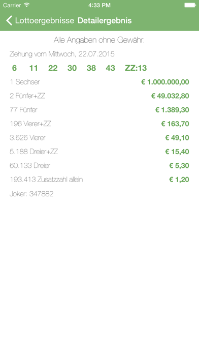 How to cancel & delete Lottozahlen Österreich - Lottoergebnis und Zahlen für österreichisches Lotto 6 aus 45 und Joker from iphone & ipad 2