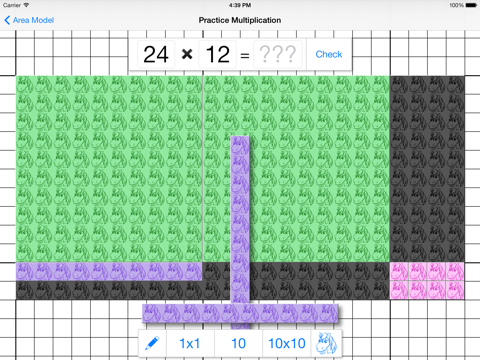 Screenshot #6 pour Area Model - Learn Multiplication and Division