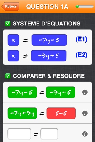 Solving a system of 2 equations in 2 unknowns screenshot 2