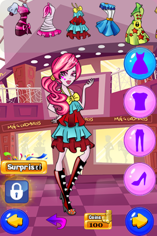 Monster Girls Fashion Beauty Makeover & Dress Up: Style the Fashionistas screenshot 4