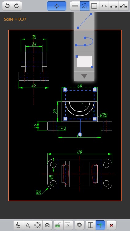 QuickCAD - create and edit DWG/ DXF/ OCF files