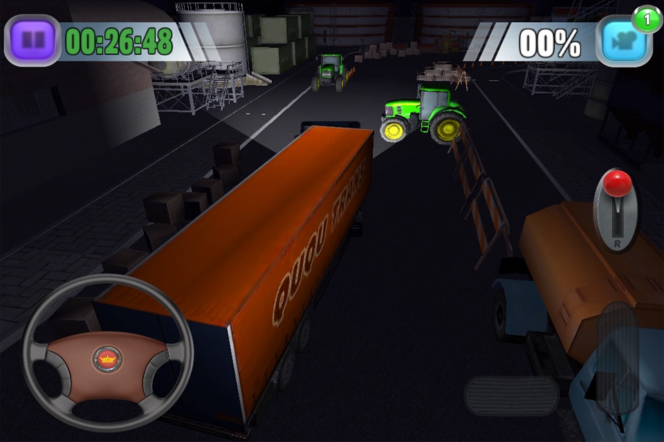 TruckSim: 3D Night Parking Simulator screenshot 2