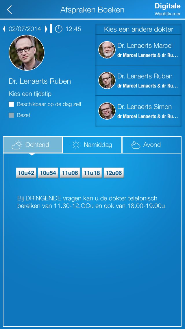 Digitale Wachtkamer Screenshot