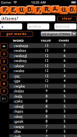 Feudfraud - Wordfeud Helper & Word Finder(圖2)-速報App