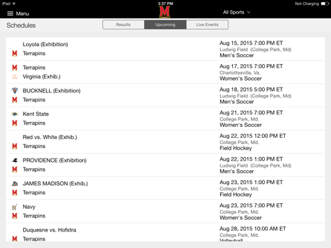 Maryland Terrapins for iPad 2015 screenshot 3