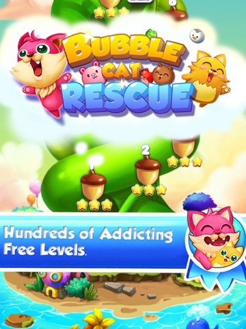 Bubble Cat Rescue iPad screenshot