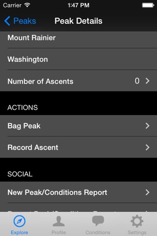 the peak bagging app screenshot 3