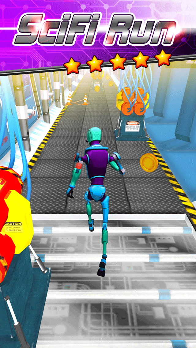 3D SCIFIロボット速く走るアクションアドベンチャーで、最良の機械工場ワールドゲーム無料のおすすめ画像1