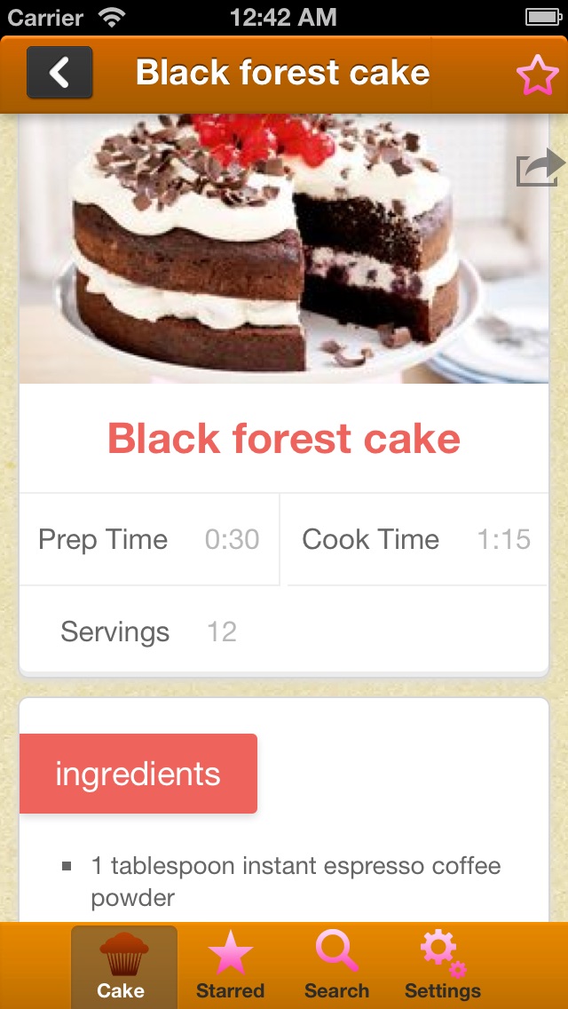 CAKE BAKING RECIPES 1.6 IOS