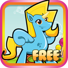 Activities of Little Unicorns in Candy land - My Fun Jumping & Flying Girly Game