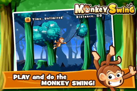 Multiplayer Monkey Swing Game - Free Cute Kids App screenshot 2