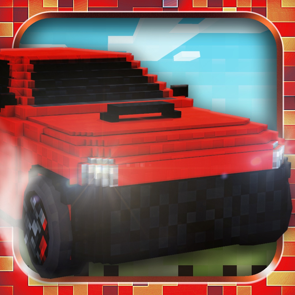 Amazing Cube Cars Free - Racing Block City Roads icon