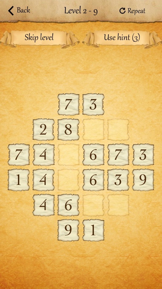 #3. Numbers Game - doodle logic quiz. Addictive number match puzzle (iOS) Podle: Anton Kartunov