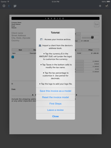 PDF Invoice Generator : Quick and Easy invoicing template app for the mobile freelancersのおすすめ画像2